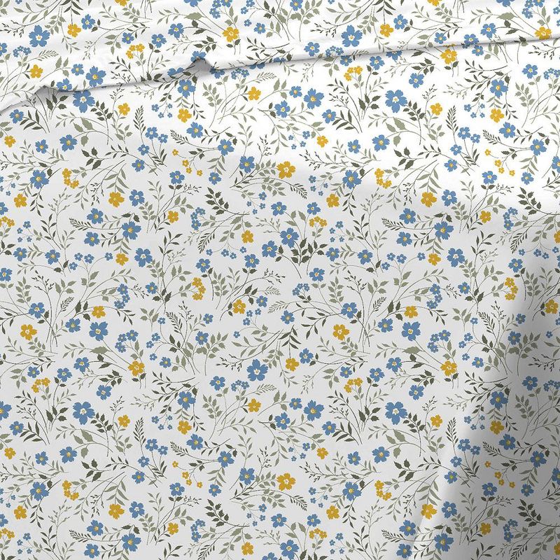 RT Designers Collection Sara 1000 Thread Count CVC Ultra Soft Sheet Set Blue, 3 of 4
