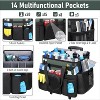 Extra Large Rolling Cleaning Caddy with Wheels, Water Resistant Cleaning Supplies Organizer with Detachable Trolley for Kitchen - 2 of 4