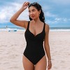Women's Sweetheart Underwire Slim & Sculpt One Piece Swimsuit -Cupshe - 4 of 4