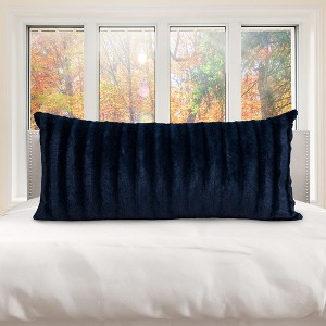 Cheer Collection Decorative Faux Fur Body Pillow - 18" x 40" - 1 of 4