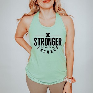 Simply Sage Market Women's Be Stronger Racerback Tank - 1 of 4