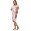 Casual Nights Women's Flowery Short Sleeve Nightgown - 2 of 4