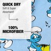 The Smurfs Smurfs All Over 30” x 60” Beach Towel - 4 of 4