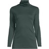 Lands' End Women's Supima Cotton Fitted Long Sleeve Turtleneck - 3 of 3