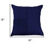 18" Black and Silver Cowhide Throw Pillow - 3 of 4