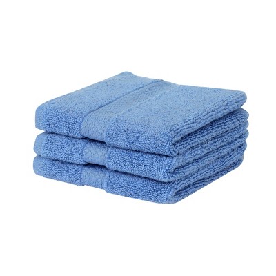 Splash Zero Twist 100% Ring Spun Cotton Face Washcloth Set – Reversible, 550 GSM, Soft, Lightweight, Highly Absorbent Towels for Bathroom