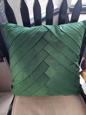 James pleated velvet pillow sale