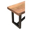 60" Raven Sheesham Wood Dining Bench Brown - Timbergirl - 4 of 4