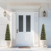 Two 3/4/5FT Faux Cedar Tree, Outdoors UV Protection Faux Cedar Tree Pine Tree, Outdoor Front Porch Décor - 3 of 4