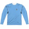 Men's Star Trek Tos Science Uniform Front Back Print Long Sleeve Costume T-Shirt - 2 of 4