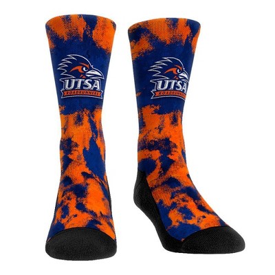 NCAA UTSA Roadrunners Paint Crew Socks - L/XL