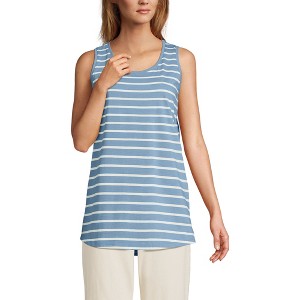 Lands' End Women's Supima Cotton Tunic Tank Top - 1 of 3