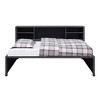 78" Cargo Adjustable Full Daybed Beds Gunmetal - Acme Furniture: With Bookcase & Metal Pull Handle - 4 of 4