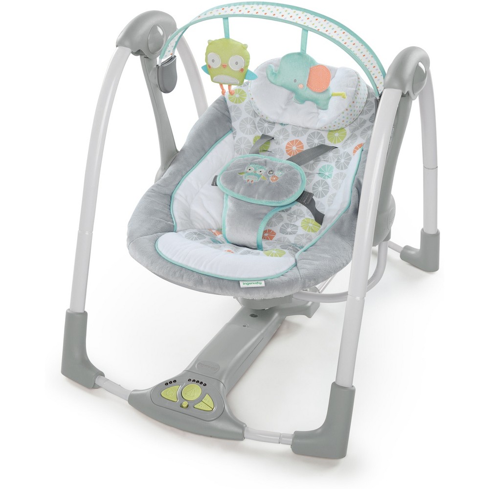 Photos - Other Toys Ingenuity Swing 'n Go Portable 5-Speed Baby Swing with Nature Sounds - Hug