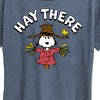 Women's - Peanuts - Snoopy Scarecrow Hay There Short Sleeve Graphic T-Shirt - 2 of 4