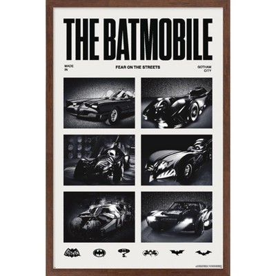 Trends International DC Comics Batman: The Batmobile Fear The Streets Framed Wall Poster Prints