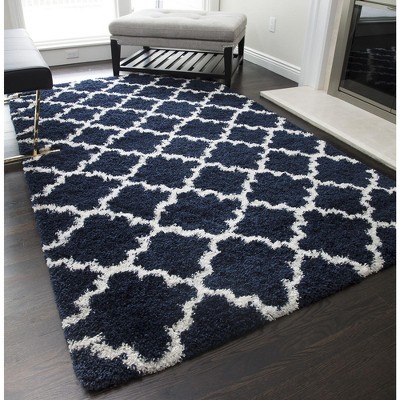 Rugs America Cloud Shag Geometric Contemporary Area Rug