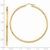 Black Bow Jewelry 2mm x 55mm 14k Yellow Gold Classic Round Hoop Earrings - 4 of 4