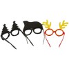 Juvale 3-Pack Christmas Glasses - Novelty Party Decorations, 3 Assorted Designs, 5.2x5.6 in - 2 of 4