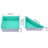 Unique Bargains Felt Square and Triangle Desk Drawer Organizers Tray 3 Pcs - 2 of 4