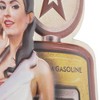 19.5" x 12" Gas n Go Pinup Embossed Metal Sign Yellow: Vintage Auto Garage Decor - American Art Decor - 4 of 4