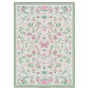 Fulvari Area Rugs,Washable Floral Area Rugs, Non-Slip and Stain Resistant Soft Throw Indoor Carpet for Dining Room Kitchen Home Decor - 1 of 4