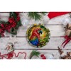 Feathered Friends Adventure Parrot Stained Glass Style Ceramic Ornament, Safari Animals Christmas Gift and Decor| OrnamentallyYou - 4 of 4