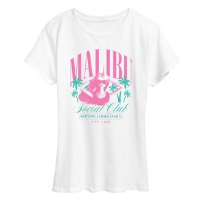 Women's - Barbie - Malibu Social Club Short Sleeve Graphic T-Shirt - 1 of 4