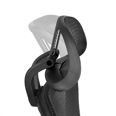 Ergonomic High-Back Swivel Task Chair with Adjustable Arms in Black