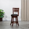 NicBex Dining Chairs Upholstered Chair Bar Height Chairs Slat Back Swivel Chair Fabric Seat for Kitchen - 4 of 4