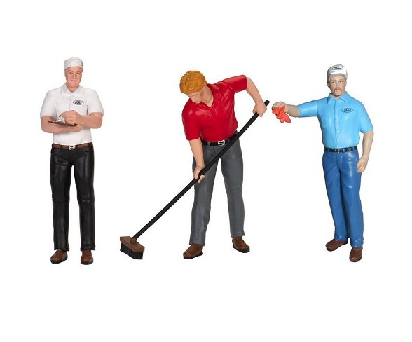 Ford Cervice Center (1965) 3 Piece Figure Set 1/18 by Motorhead Miniatures