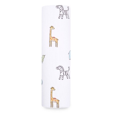 aden + anais Comfort Knit Swaddle Wrap Jungle Jammin