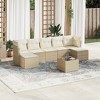 vidaXL Garden Sofa Set Beige - 2 of 4