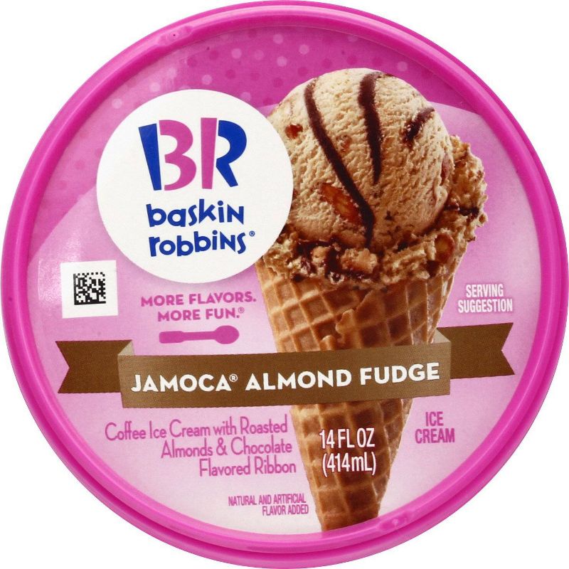 Baskin Robbins Jamoca Almond Fudge Ice Cream - 14oz, 4 of 7