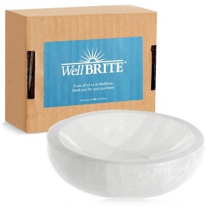 WellBrite 4-Inch Selenite Charging Bowl for Cleansing, Recharging Crystals and Healing Stones, Meditation, Spiritual Awareness, Home Decor - 1 of 4