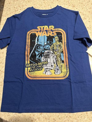 Boys\' Star Wars Short Sleeve Graphic T-shirt - Art Class™ Blue : Target