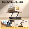Book Stand with Storage, Holder for Reading Hands Free, Wooden Cookbook Stand for Kitchen Counter, Adjustable - 2 of 4