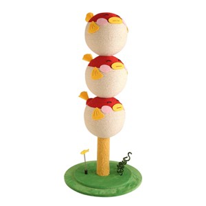 Cute Puffer Fish Cat Climbing Tree, 3-Tier Cat Tower with Scratching Post and Interactive Toy, Indoor Cat Climbing Frame for Small to Large Cats - 1 of 4