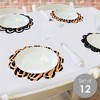 Big Dot of Happiness Tiger Print - Jungle Party Round Table Decorations - Paper Chargers - Place Setting For 12 - image 2 of 4