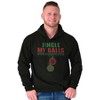 Funny Christmas Joke Jingle My Balls Hoodie Hooded Sweatshirt Men Brisco Brands - 4 of 4