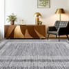 Modern Bordered Area Rugs Washable Geometric Floor Carpet - 2 of 4