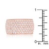 Slickblue Classic Women's Band Ring with Cubic Zirconia, Rose Gold / Silver, 3 Carat, Prong Set, Sizes 5-10 - 4 of 4