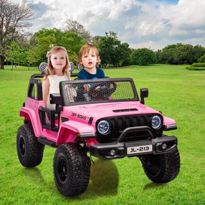 24V 7A Kids Ride On Truck Car, Electric Vehicles for Toddles, Powered Riding On Cars with Remote Control, 4 Wheeler Suspension, Led Lights, Music