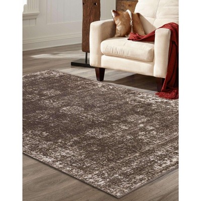 Casino Sofia Handmade Brown Rectangular Indoor Rug