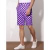 INSPIRE CHIC Men's Polka Dots Comfort Flat Front Chino Shorts - 2 of 4