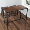 NicBex Dining Table 55" Modern Rectangular Wooden Dining Table with Metal Legs for Dining Room - 3 of 4