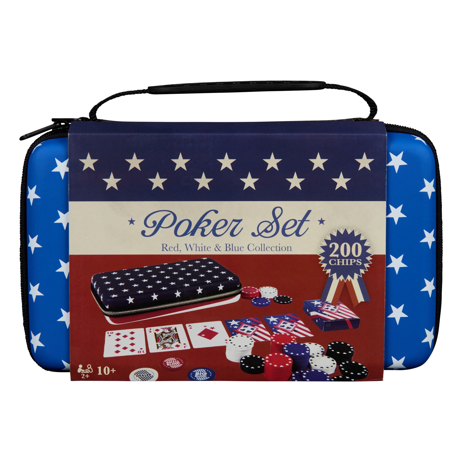 200pc Poker Set, Americana Collection in Red, White and Blue (Target Exclusive)