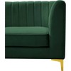 Meridian Furniture,Alina Velvet Armless Chair - 4 of 4
