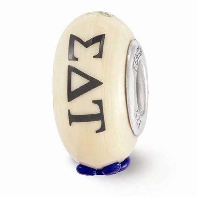 Black Bow Jewelry  Sigma Delta Tau Greek Life Bracelet Bead Charm