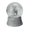 Northlight Glittered Reindeer Christmas Snow Globe - 5.5" - Silver - 2 of 3